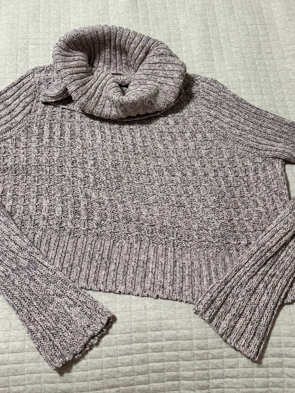 Free People Twisted Cable Turtleneck Sweater